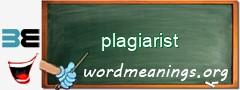 WordMeaning blackboard for plagiarist